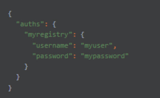 JSON secret file