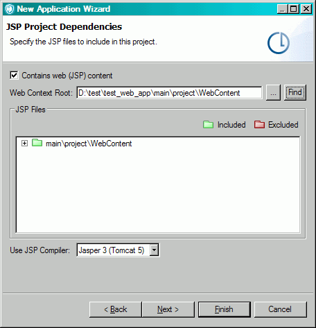 JSP Project Dependencies