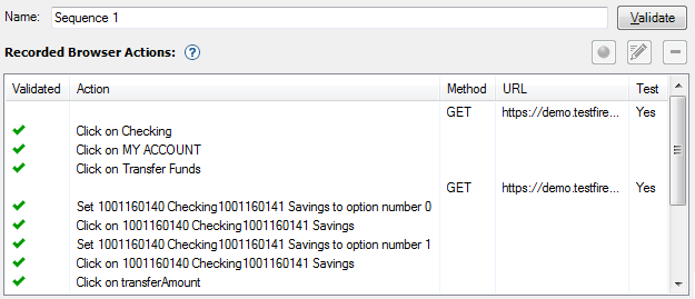 Sample sequence in ActionRequest-based view