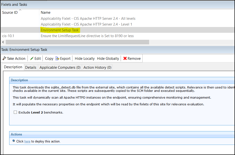 Environment Setup Task