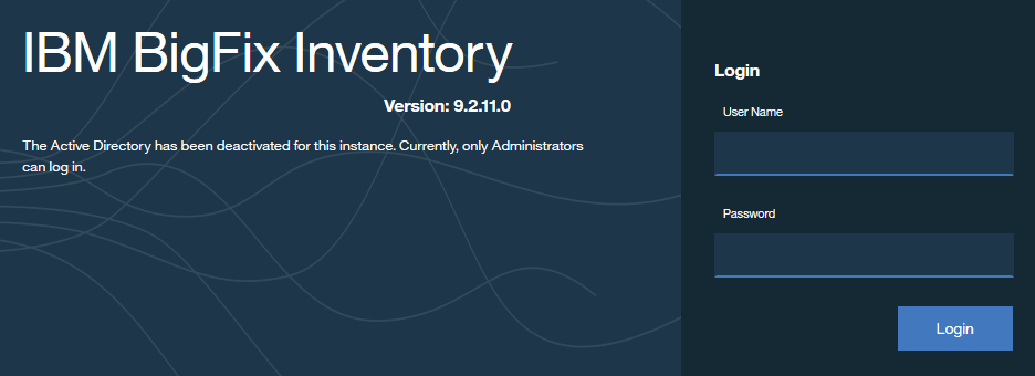 Page de connexion avec un message personnalisé