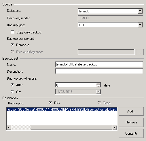 Vérification des caractéristiques.