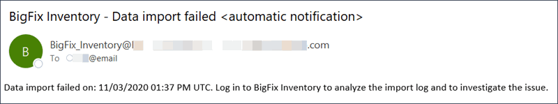 Notification par courrier électronique