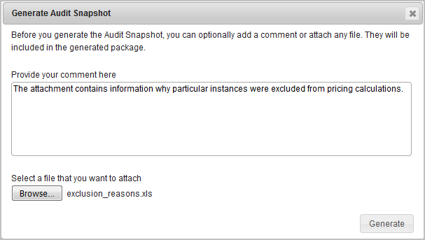 La capture d'écran illustre la zone de texte dans laquelle vous pouvez saisir un commentaire.