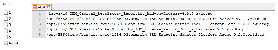 Image showing the contents of the isotag_scan directory.