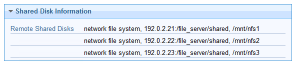 Multiple shared disks