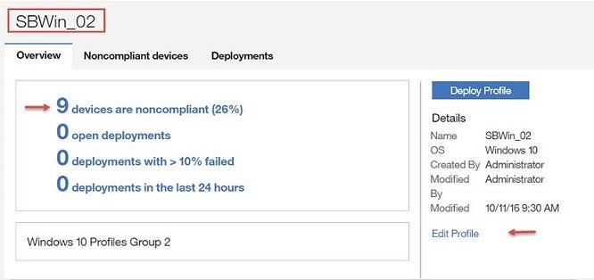 プロファイル概要ページ