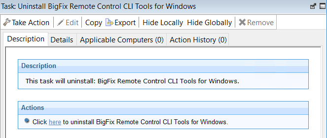 「CLI ツール (Windows 版) のデプロイ」の機能の説明。