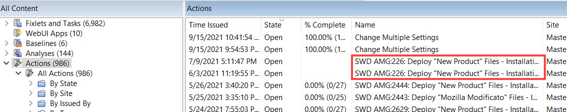 アクションの命名規則