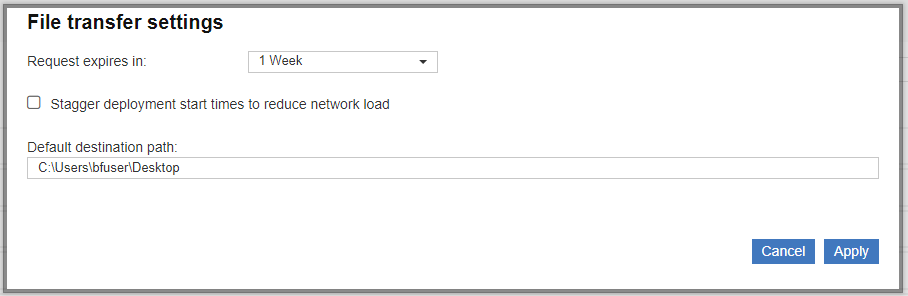ファイル転送の設定