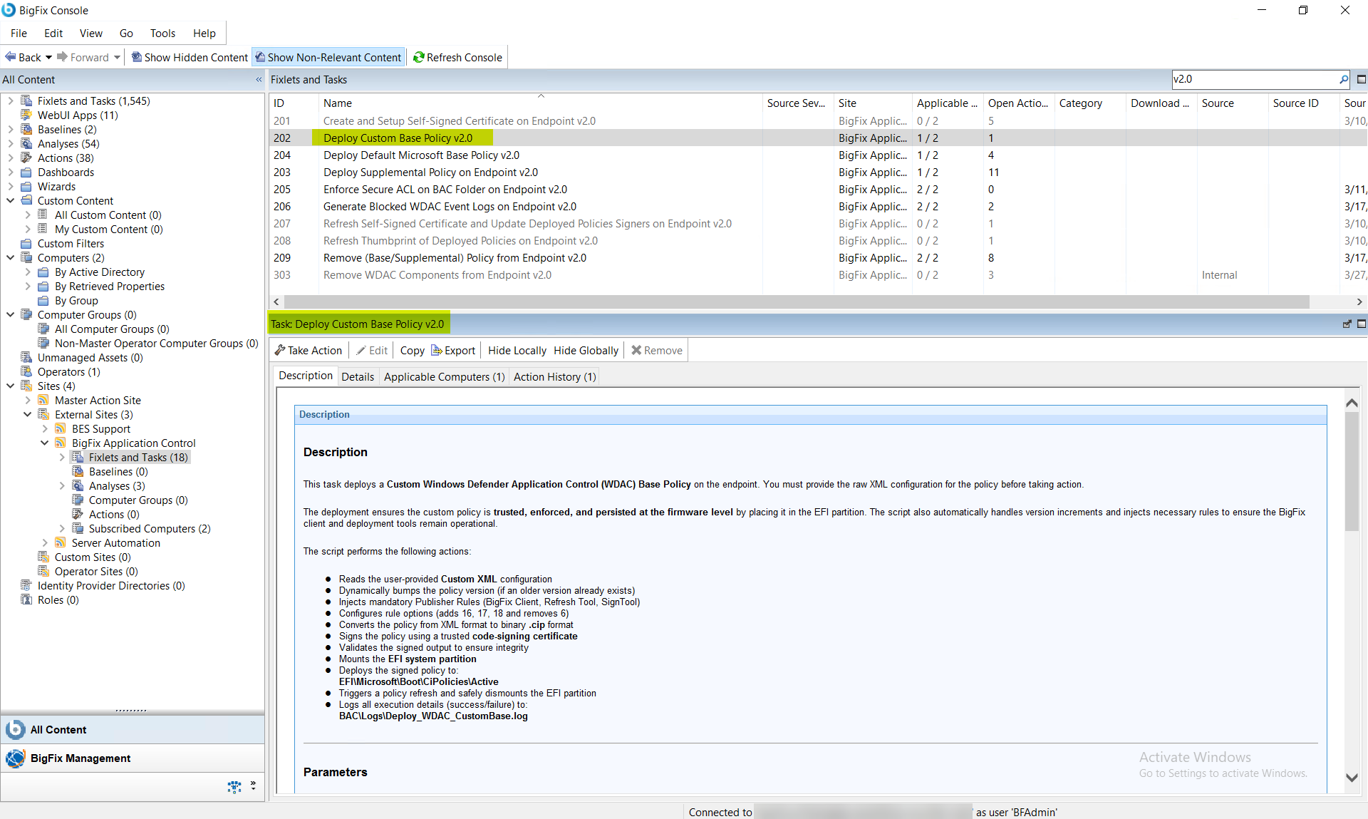 Deploy Custom Base Policy v2.0