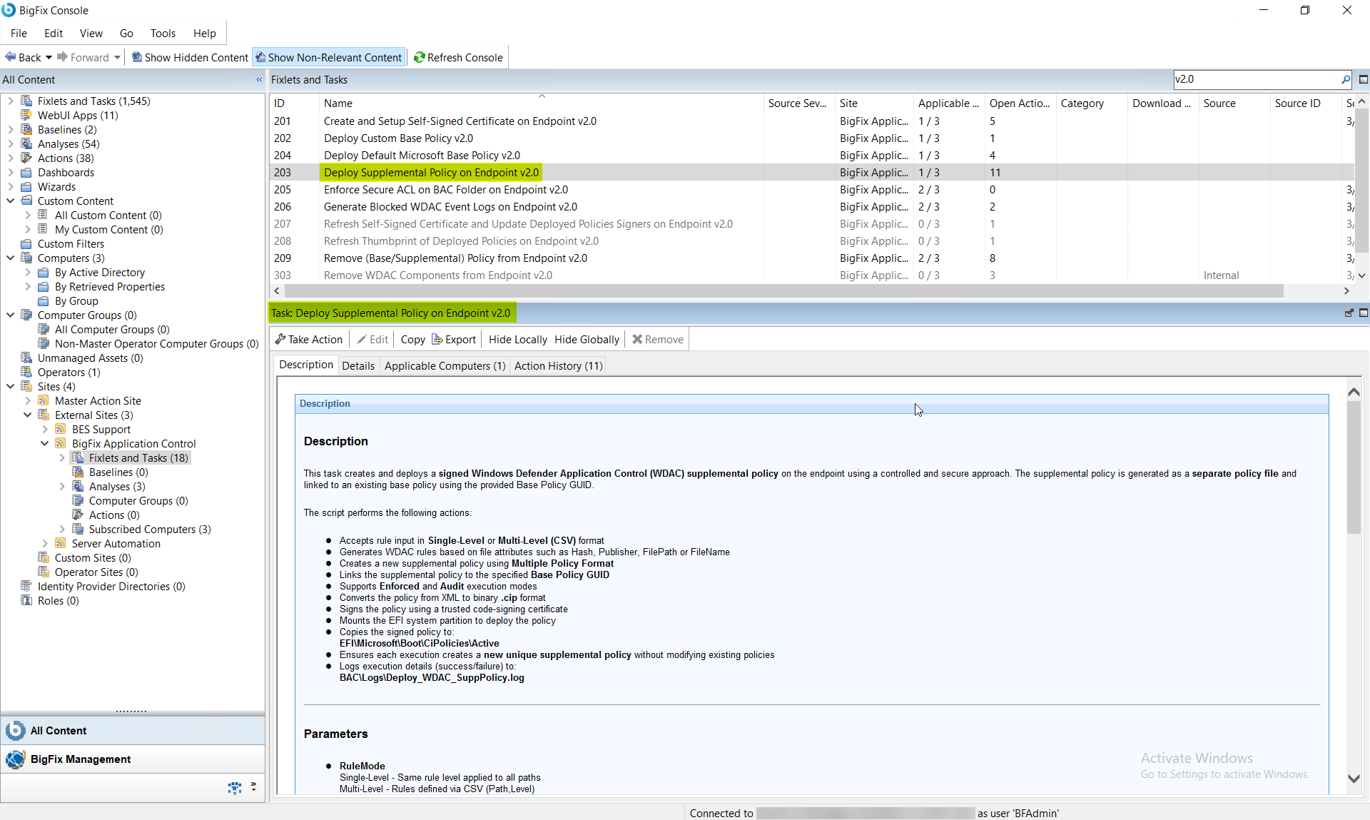 Deploy Supplemental Policy on Endpoint v2.0