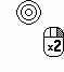 Symbol denoting Click the right mouse button twice
