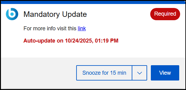 Required software to install 