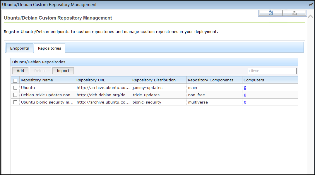 Select Repository