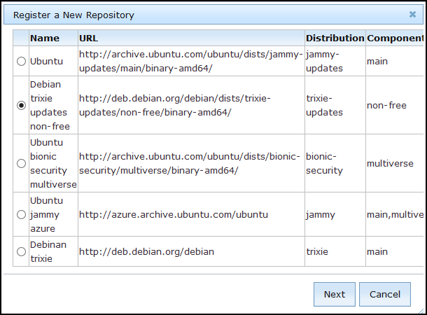 Select Repository
