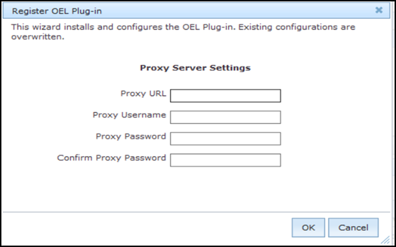 Register OEL Download Plug-in wizard