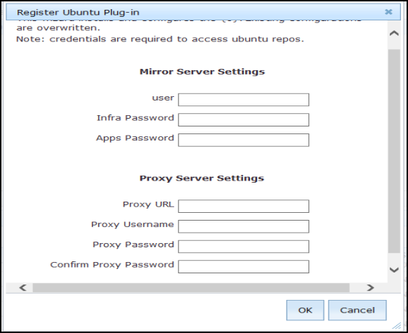 Register Ubuntu plug-in wizard