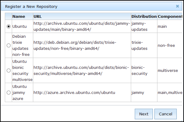 Select Repository