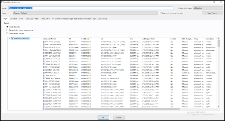 Windows Drivers Management Dashboard