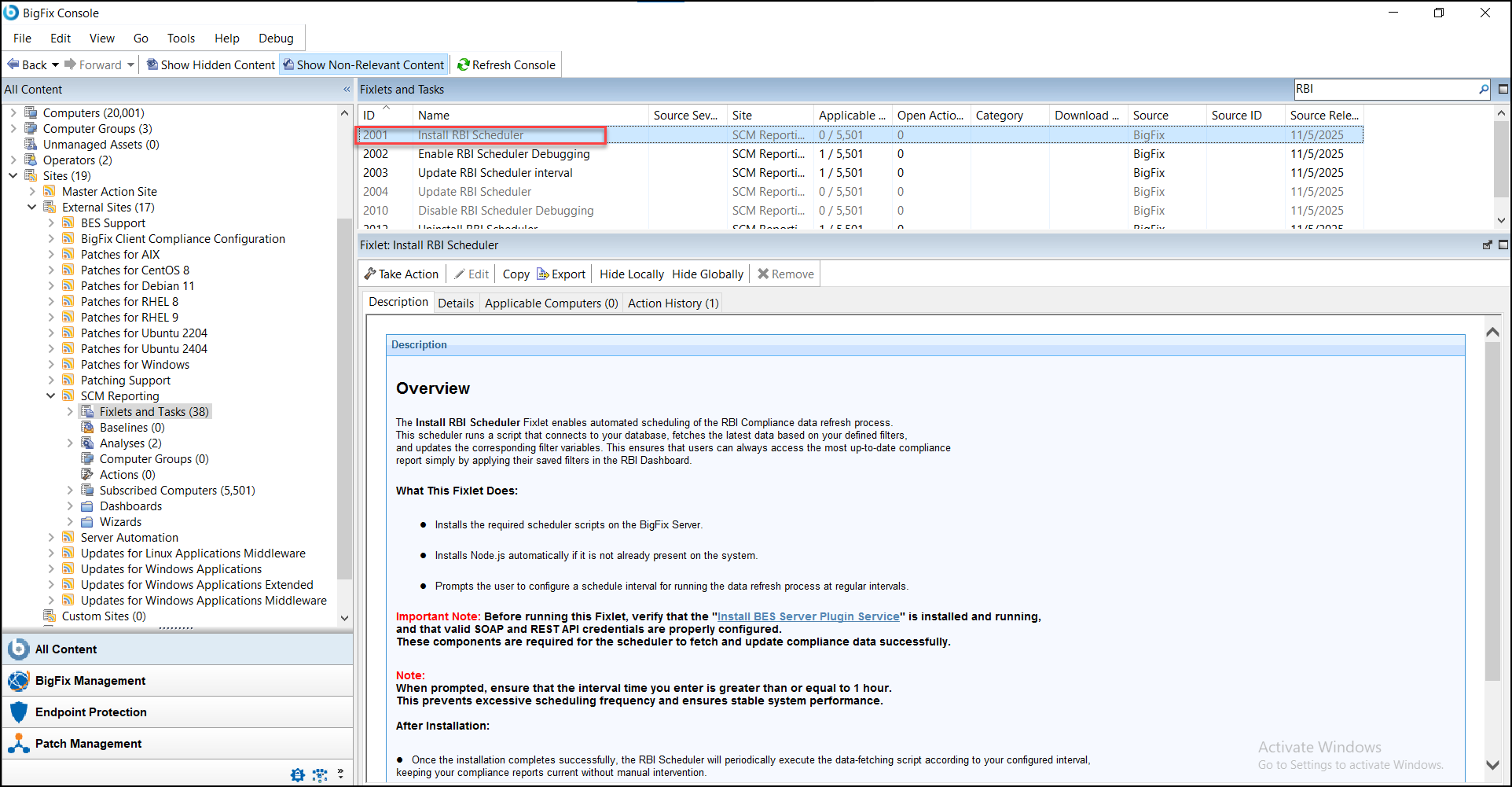 Install RBI Scheduler
