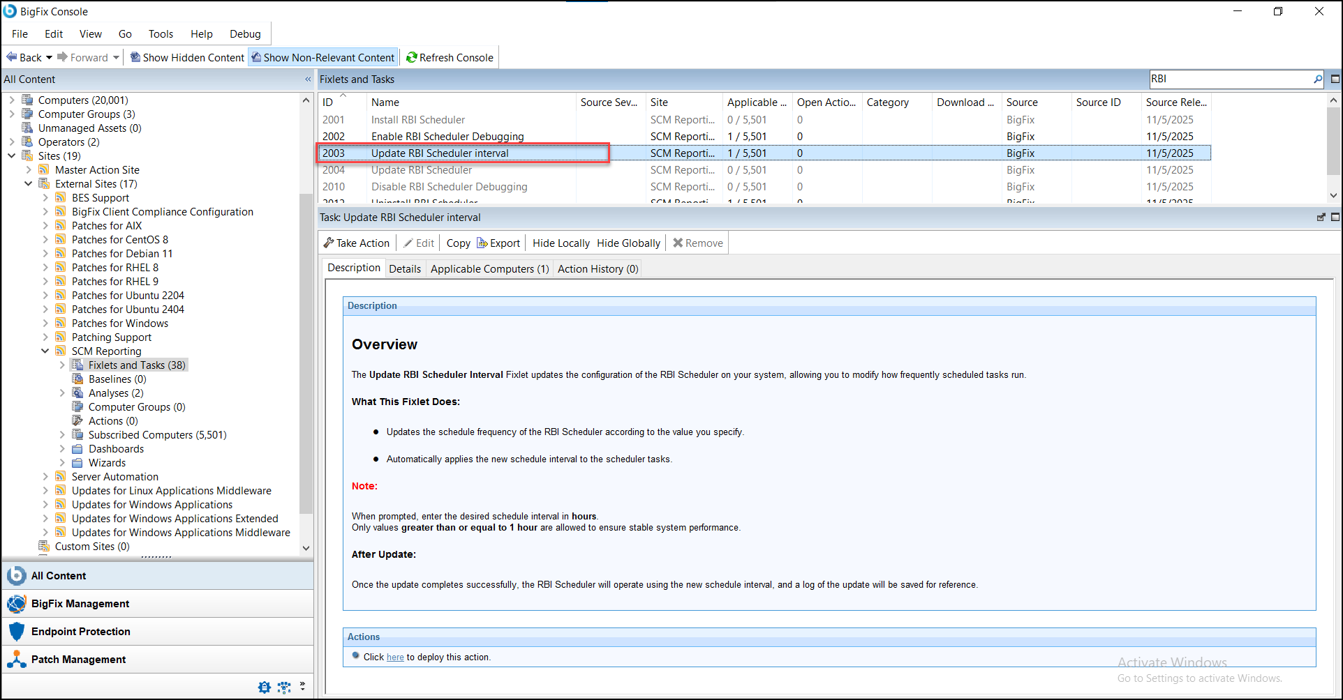 Update RBI Scheduler Interval