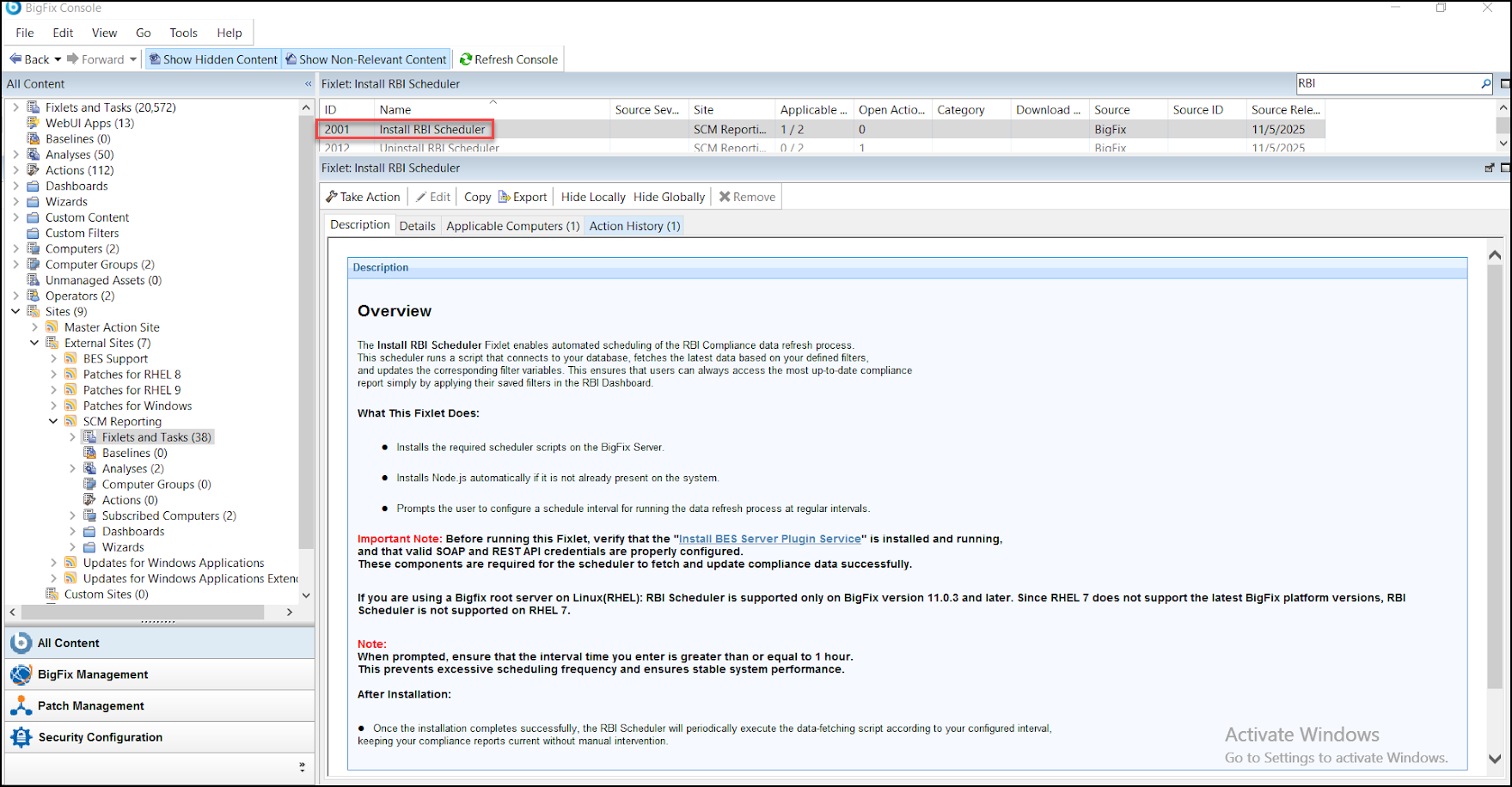 Install RBI Scheduler