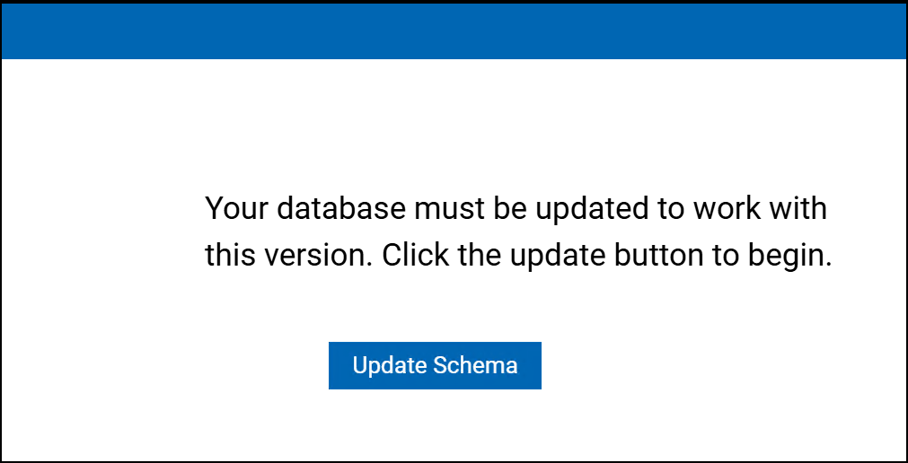 Upgrade Schema