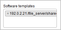 Choosing software templates