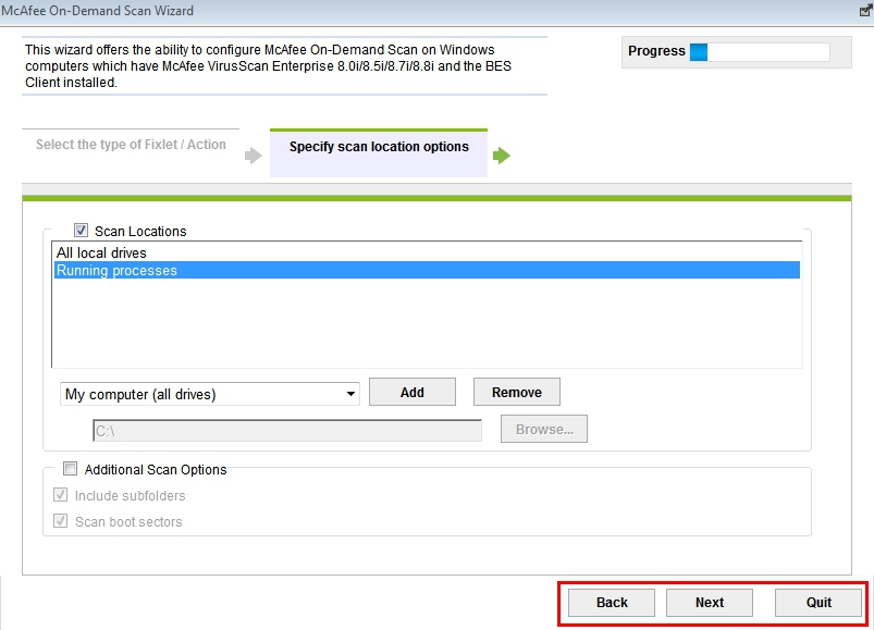 「その他のスキャン・オプション」の選択