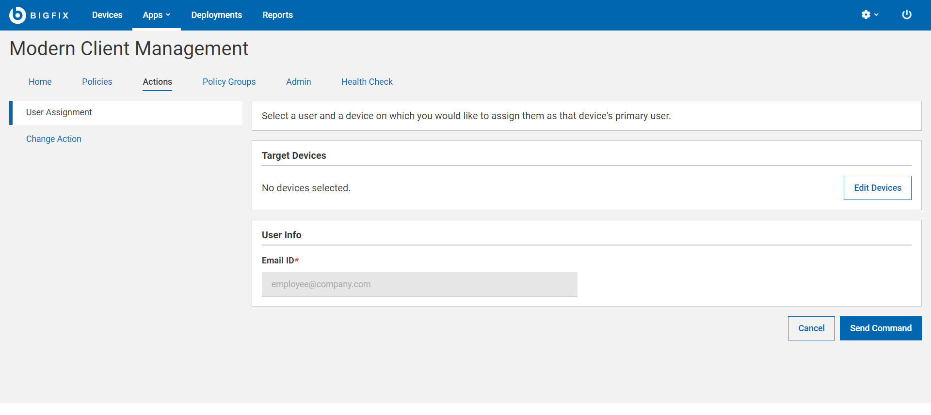 ユーザー割り当て