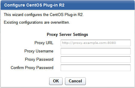 「CentOS プラグイン R2 の構成 (Configure CentOS Plug-in R2)」ウィザード
