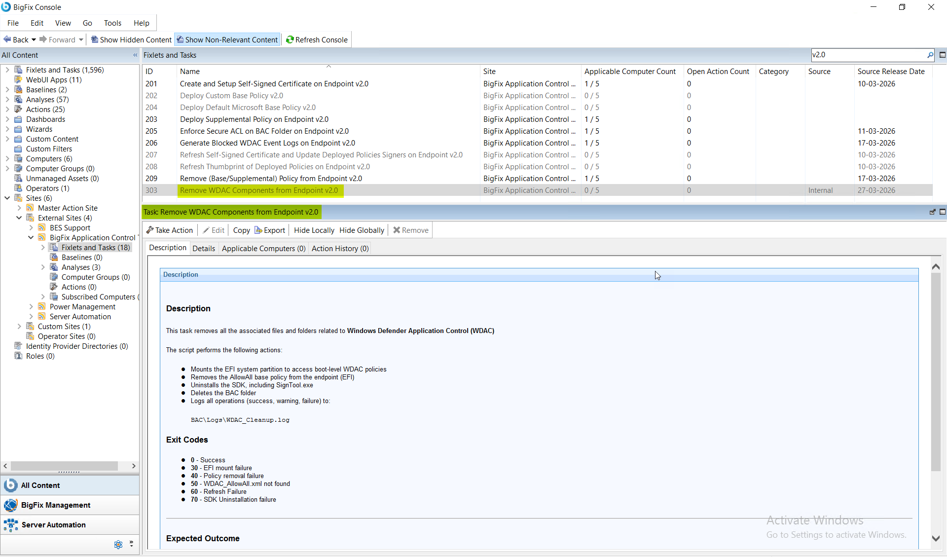 Remove WDAC Components from Endpoint v2.0