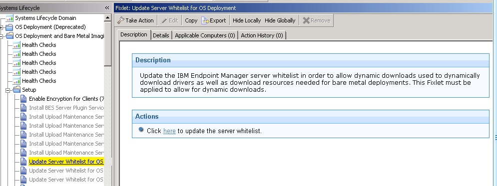 Updating the Server Whitelist from the Setup node