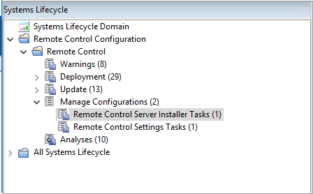 Run your remote control server installer tasks