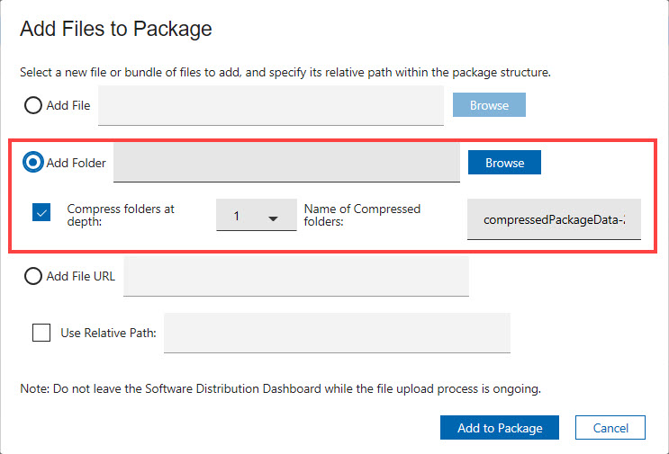 Adding files to a package