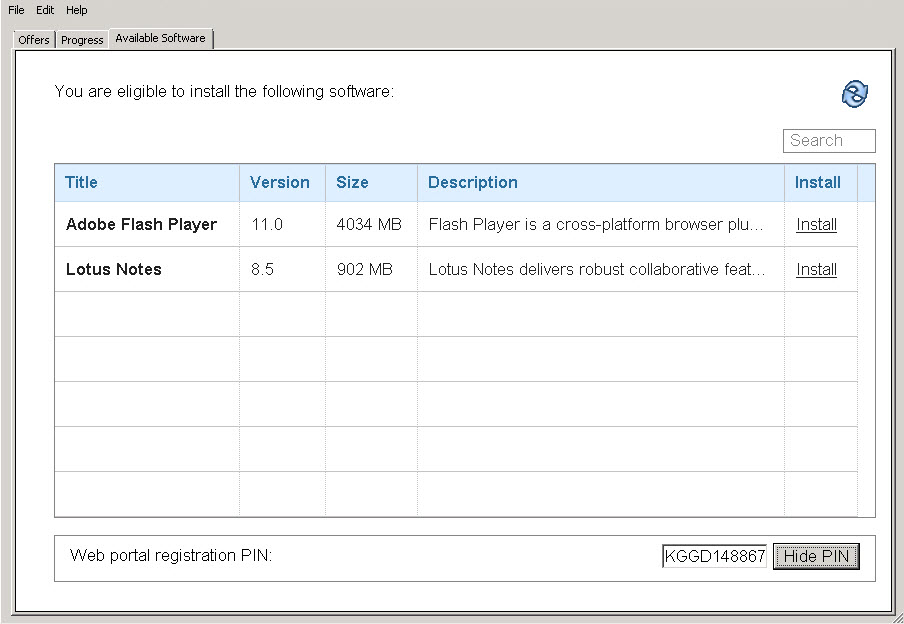 Client Dashboard for Software