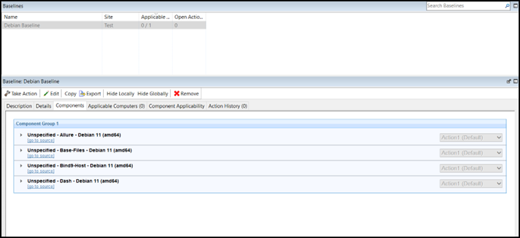 Multiple-package baseline debian