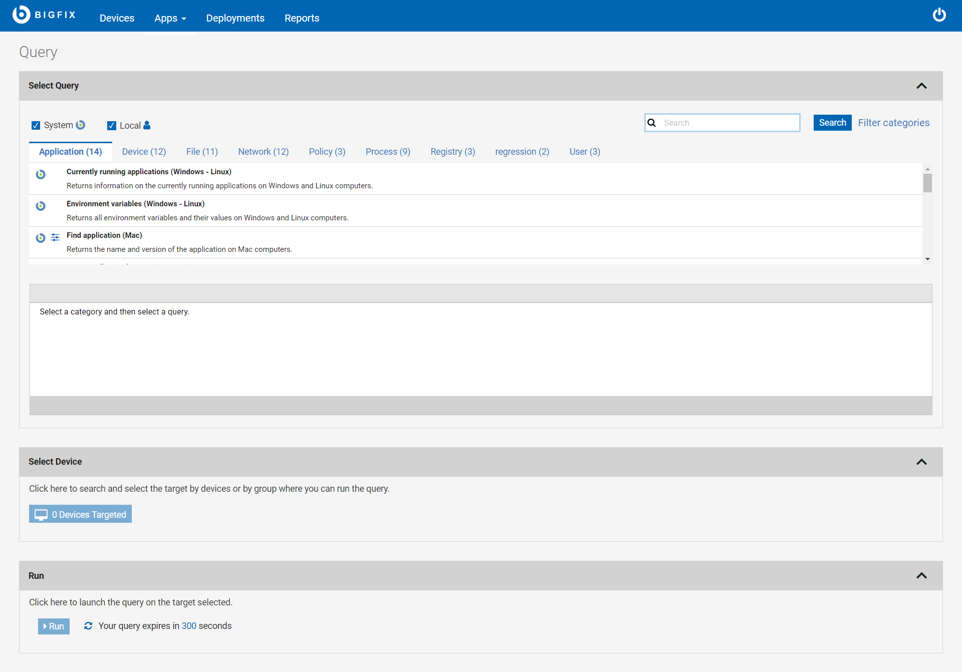 Image of the main Query editor page for an Operator.
