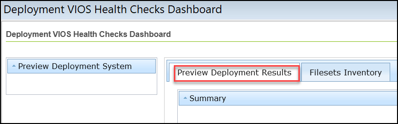 Preview Deployment Results