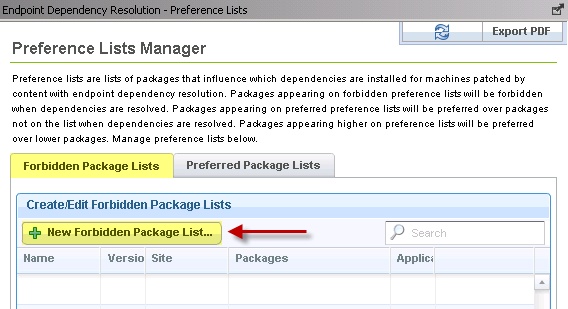 Preference Lists Manager