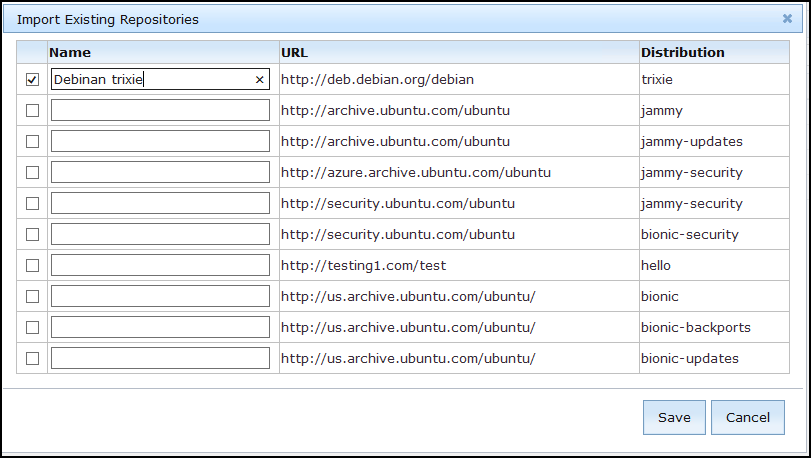 Import Repository