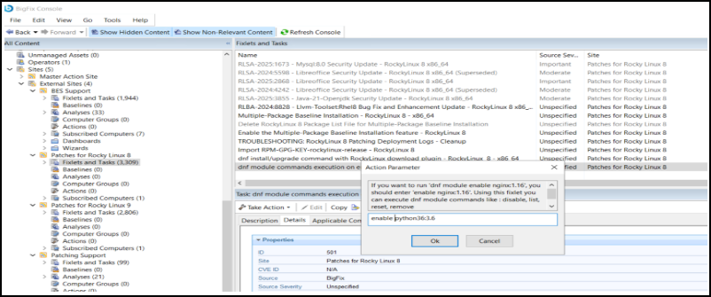 Enable python36 module with stream 3.6