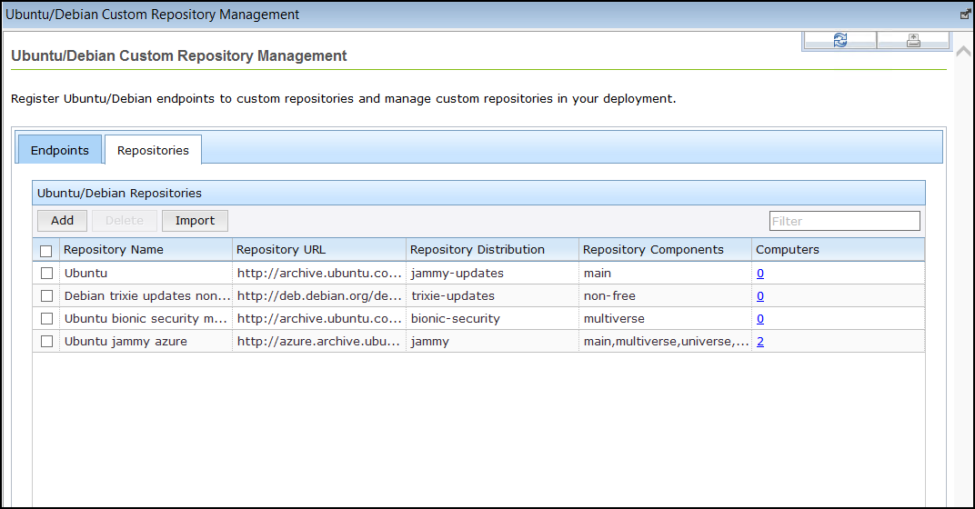 Import Repository