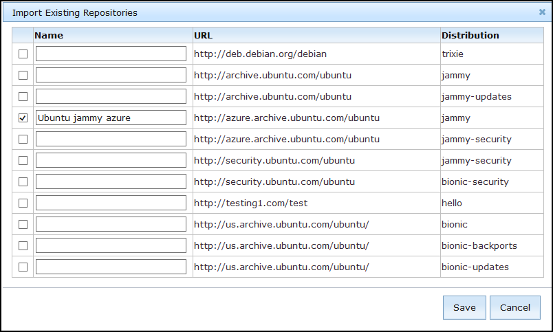 Repository result