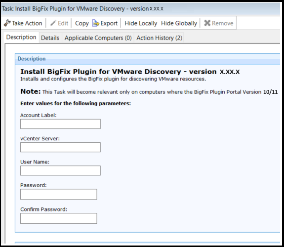 Configuring the VMware plugin