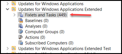 Fixlets and Tasks