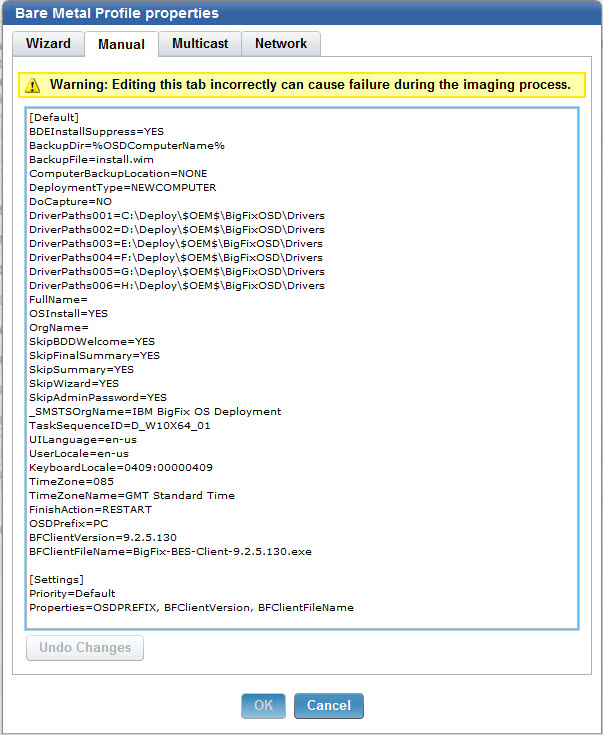 Manually customizing the CustomSettings.ini file