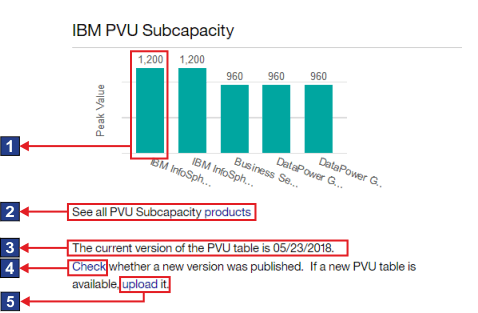 IBM PVU Subcapacity widget