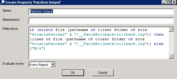 「プロパティーの作成」ウィンドウ